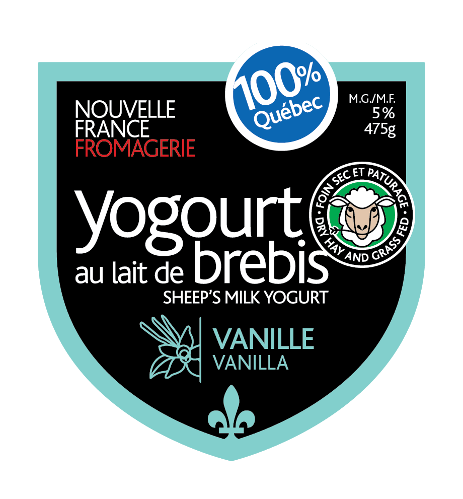 Étiquette - Yogourt de brebis (Vanille)